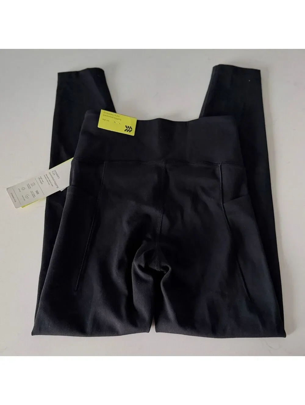 All in Motion Black Dynamic Flex Pocketed UPF 50+ 7/8 Leggings Women Size XS